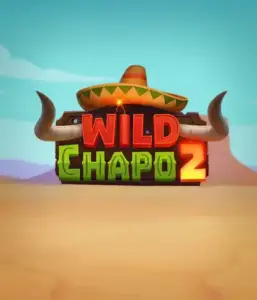 Experience the lively Mexican desert with Wild Chapo 2 slot by Relax Gaming, showcasing a whimsical bull wearing a sombrero against a serene desert backdrop. This image captures the excitement and culture of the game, perfect for those who love culturally inspired slots, offering a captivating play experience.