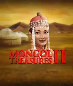 Explore the vibrant culture of Mongolia with Mongol Treasures 2 slot by Endorphina, showcasing a graceful Mongolian woman dressed in traditional attire against a pastoral Mongolian steppe backdrop. This graphic evokes the spirit of Mongolian tradition, offering a memorable gaming experience. 